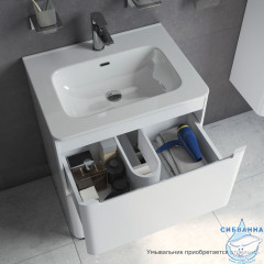 Тумба напольная, белая, 60 см, Edifice, IDDIS, EDI60WFi95. Подходит ум. 0106000i28