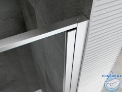 Душевое ограждение ABBER Sonnenstrand AG04090-S75 90x75 профиль хром, стекло  прозрачное (без поддона)