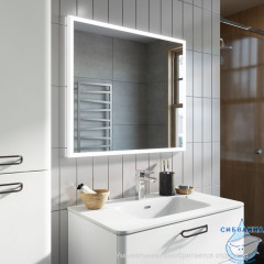 Тумба подвесная, белая, 80 см, Brick,  IDDIS, BRI80W0i95. Подходит умывальник: 0108000i28