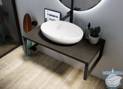 Столешница 1MARKA GRUNGE LOFT 70 Бетон темно-серый