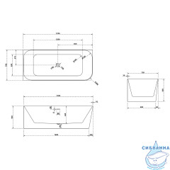 Ванна из искусственного камня ABBER Stein 170x75 AS9621-1.7 L