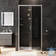 Дверь в нишу AM.PM Gem W90G-100-1-195MG 100 см профиль хром, стекло тонированное