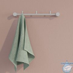 Планка на 3 крючка, нержавеющая сталь, Petite, белый матовый, IDDIS, PETWTS3i41