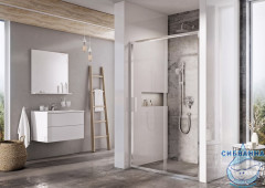 Дверь в нишу Ravak Blix Slim BLSDP2 120 см профиль хром