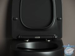 Унитаз подвесной безободковый Ceramicanova Metropol Rimless CN4002MB с сиденьем быстросъемным Soft Close (микролифт)