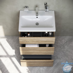 Тумба под раковину Am.Pm Gem Gem S M91FSX0602OF 60 см, светлый дуб