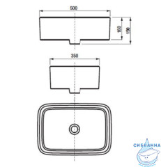 Мебельная раковина Акватон Мила 50 732700B000