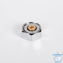 Гайка накидная, штуцер в к-те, хром, IDDIS, 983IDC04SM