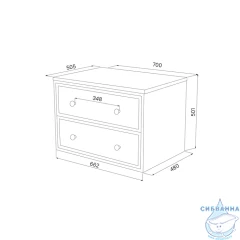 Тумба без столешницы Iddis Torr 70 см темно-серый TOR70DBi95