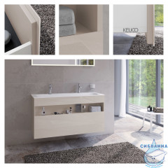 Тумба Keuco Stageline 120 с раковиной Keuco 120 кашемир