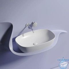  Раковина на столешницу 60 см Ceramicanova Element CN6049MW (белый матовый)