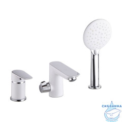 Смеситель на борт ванны на 3 отверстия с керамическим дивертором, Cloud, IDDIS, CLOSB30i07