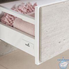 Тумба Roca Ronda 60 с раковиной Roca Gap 60 бетон/белый