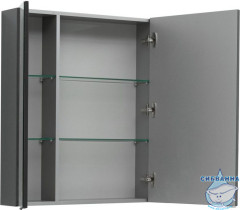 Зеркало-шкаф Aquanet Алвита 80 серый антрацит 240109