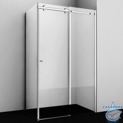 Душевое ограждение Wasserkraft Vils 56R16 110x100 профиль хром, стекло прозрачный (без поддона)