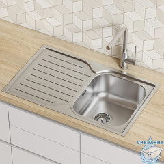 Мойка, нерж. сталь, шелк, 780*480, Strit S, IDDIS, STR78SDi77