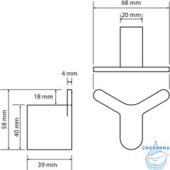 Крючок Bemeta Organic 157106211