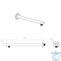 Верхний душ Vincea 260 VSHD-42CCH (хром)