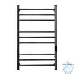 Полотенцесушитель электрический Indigo Line Trinity П9 (с таймером) 50х80 оружейная сталь (с возможностью скрытого подключения, подключение R/L)