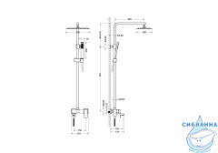 Душевая система Aquatek Либра 300 AQ2640CR (хром)