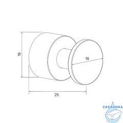 Комплект крючков, 4 шт., хром, HOK4SC0i41, IDDIS
