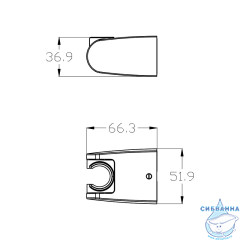Держатель душа настенный Lemark LM8083BL