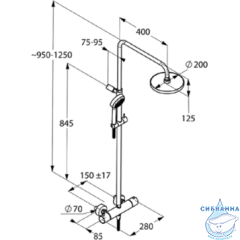 Душевая система Kludi Logo Neo 6809205-00