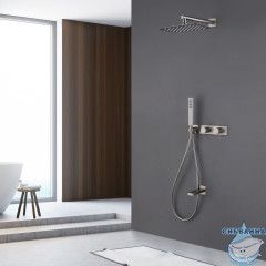 Душевая система Abber Rund AF8717SP 300 1 режим (сатин)