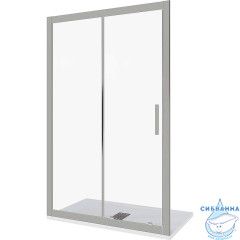 Дверь в нишу Bas Cofe WTW-120-C-CH профиль хром, стекло прозрачное