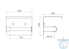 Держатель туалетной бумаги Aquatek Европа AQ4939BG