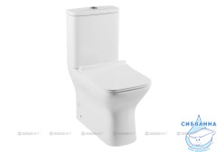 Унитаз напольный безободковый Aquanet Rimless Cube 210759 (с сиденьем Soft Close (микролифт) ) без бачка