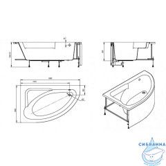  Ванна акриловая Roca Welna R 160x100