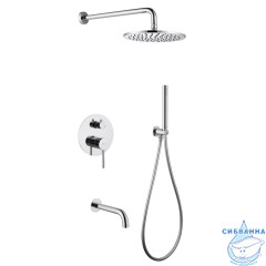Душевая система Abber Wasser Kreis 250 1 режим AF8117 (хром)