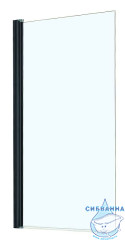 Шторка для ванны Azario Merrit 80x140 профиль черный, стекло прозрачное AZ-NF6211-1 800 BLACK