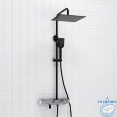 Душевая система Wasserkraft 300 1 режим A114.162.130.CB Thermo (хром/черный)