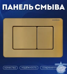 Кнопка смыва Charus Robusto FP.310.BTG.05 брашированное золото