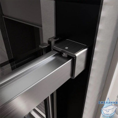 Душевое ограждение Veconi Premium Trento 150x100 профиль графит, стекло прозрачное PTC40-SP-150100-GR-01-C4 (без поддона)