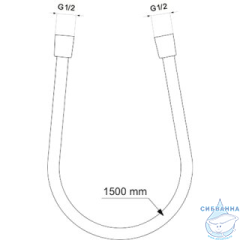 Душевой шланг Ideal Standard 150 см (хром) BE150AA