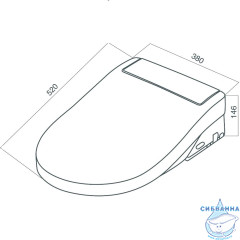 Электронная крышка-биде Am.Pm Clean Care CCC7851WH