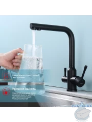 Смеситель для кухни Raglo R81.61.06 (черный)