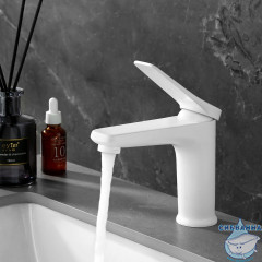 Смеситель для раковины Lemark Bronx LM3706MW (белый матовый)