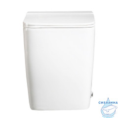 Унитаз приставной импульсный Abber Rechteck AC1212P с сиденьем Soft Close (микролифт) (белый)