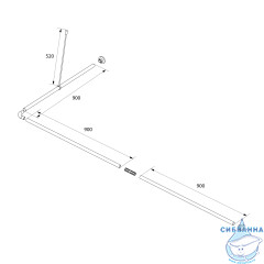 Карниз для ванны Iddis Elegante 90х180 040A200i14