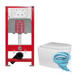 Инсталляци Calypso Beta с унитазом Calypso CS201UQ-OKS c сиденьем Soft close (микролифт) B201UQ-OKS-SET