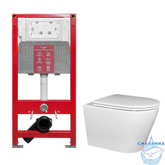 Инсталляци Calypso Beta с унитазом Calypso CS201UQ-OKS c сиденьем Soft close (микролифт) B201UQ-OKS-SET