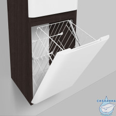 Шкаф пенал Am.Pm Bliss 34 R венге/белый глянец