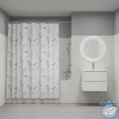 Штора для ванной, 200x180 см, Полиэстер, IDDIS, BP05P18i11