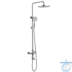 Душевая система Abber Weiss Insel 250 1 режим AF8016N (черный матовый)