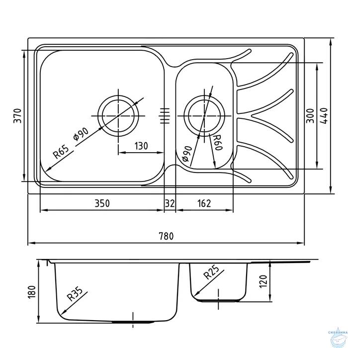 Кухонная мойка Iddis Arro 78 ARR78S1i77S сатин