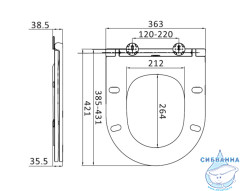Сиденье для унитаза AM.PM Spirit V2.0 Soft Close (микролифт) C707857WH 